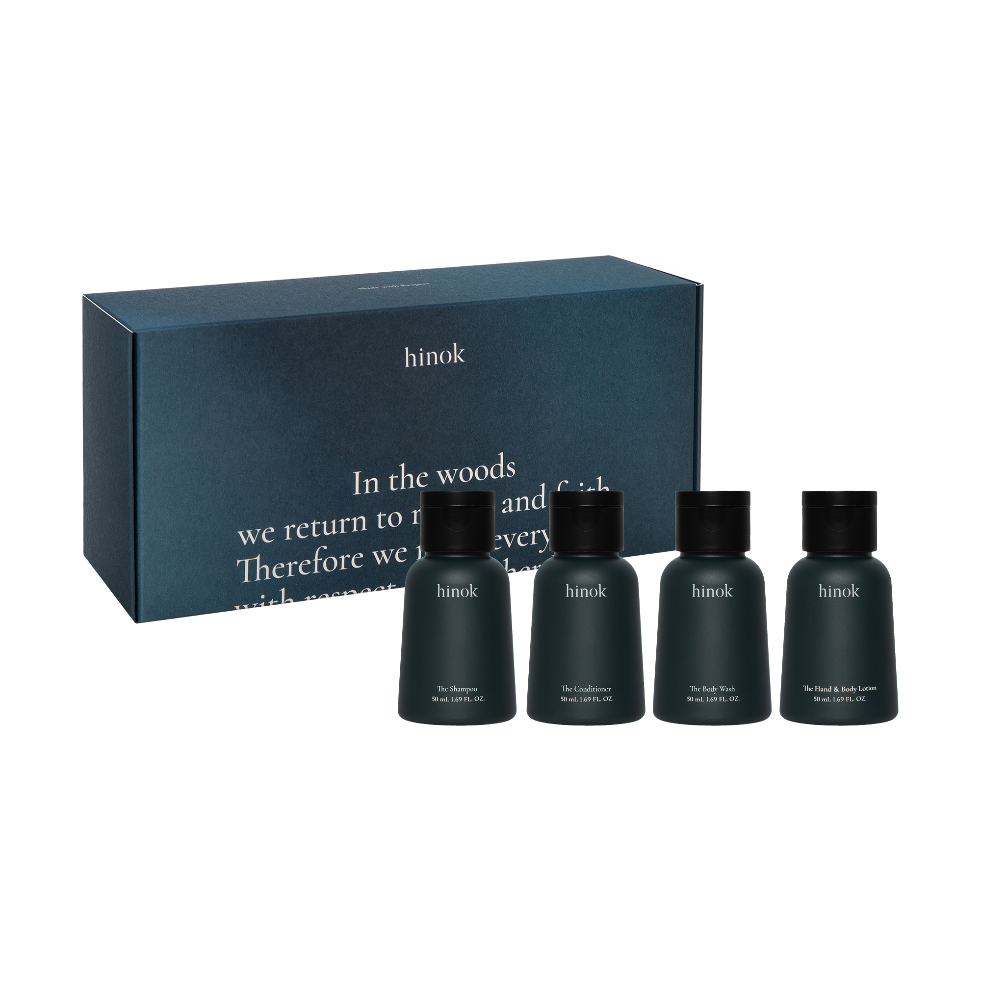 Hair & Body Discovery Set: 4 travel minis | hinok